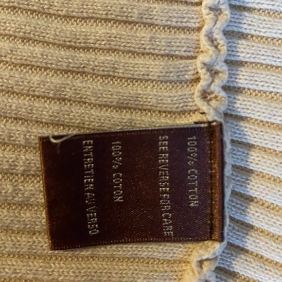 Circular Women's 100% Cotton Sweater in Neutral Beige Size L GUC - Picture 6 of 14